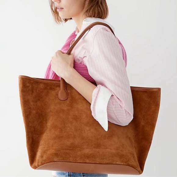 J. Crew Berkeley suede & leather tote bag - Picture 3 of 6